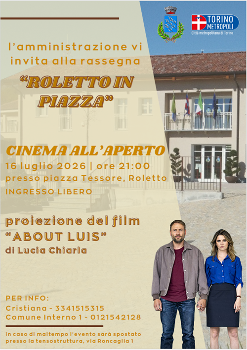 Manifestazioni 2026 - "Roletto in Piazza" serata del 16 luglio
